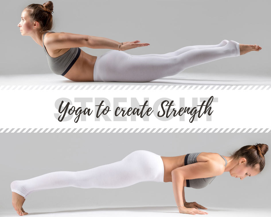 Check out our yoga poses that help you to create strength and power