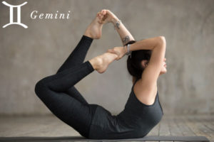Bow Pose for Gemini - check out more yoga poses for the zodiac signs