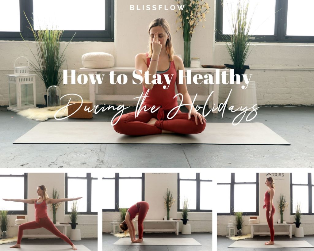 Here are my top tips and favorite yoga poses for the holiday season
