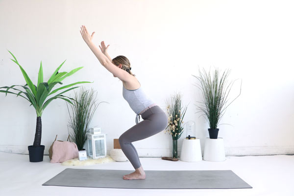 Chair pose is a great pose to start the new year