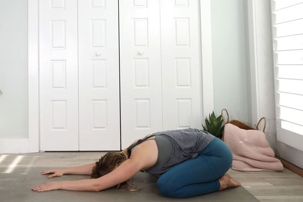 Child's Pose for the Third Eye Chakra