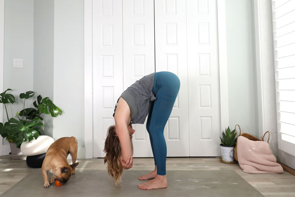 Forward Bend is a great yoga pose for the Third Eye Chakra