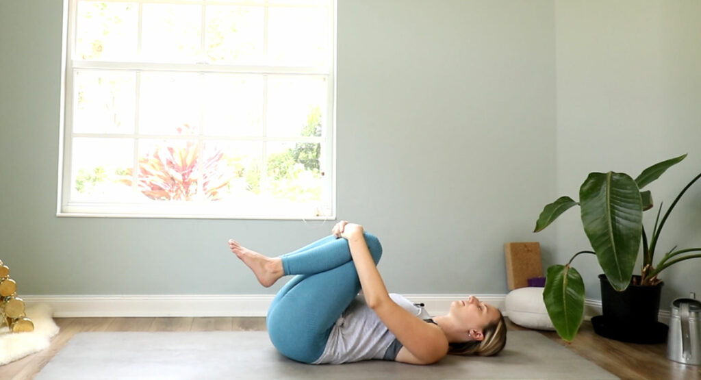Wind Relieving pose for lower back pain