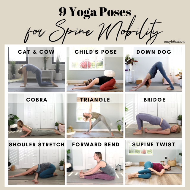 Yoga poses for spine mobility