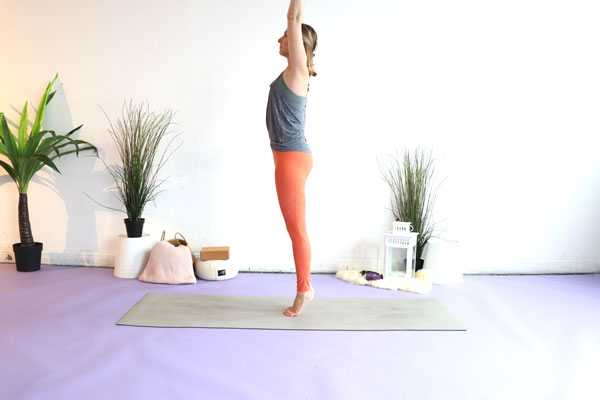Mountain Pose on Toes is a great balancing yoga pose