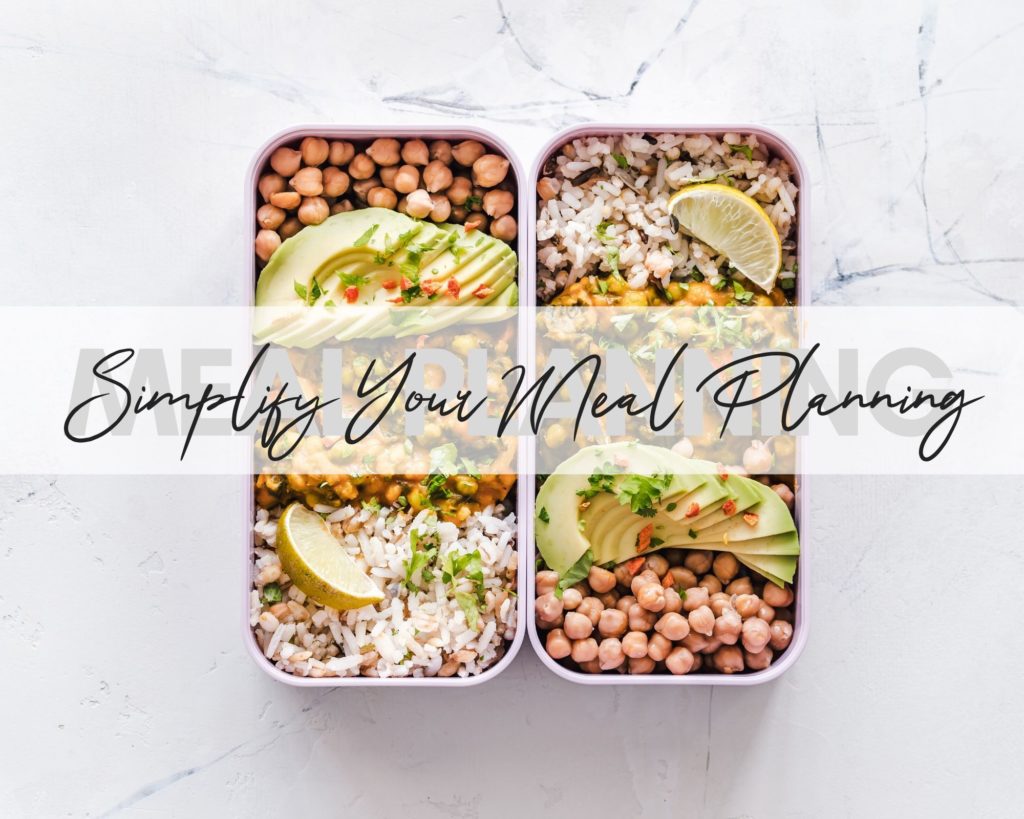 How to Simplify meal planning